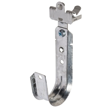 Winnie Industries 2in. J Hook with Angle Clip & Hammer on Flange 5/16in. to 1/2in., 100PK WJH32ACM58